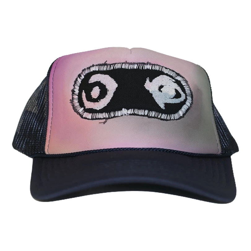 ‘UN-H8(ONE-OFF) – HAND PAINTED TRUCKER HAT – NAVY/MULTI