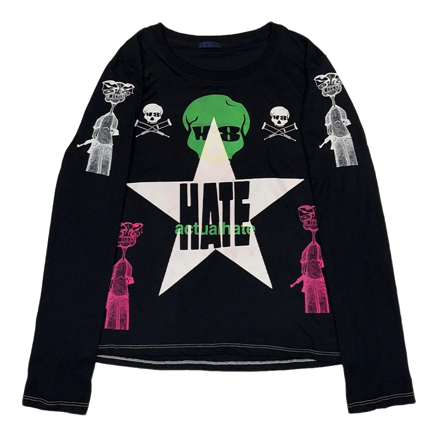 ‘UN-H8(ONE-OFF) – CUT AND SEWN LONGSLEEVE 025 – L