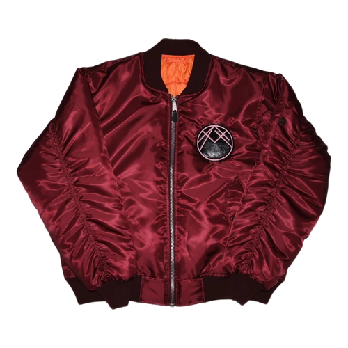 ACTUALHATE INC. - CROSSHAIR MA-1 BOMBER JACKET - MAROON